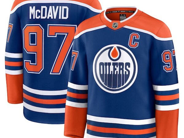 Connor McDavid Edmonton Oilers  Home Premium Jersey - Royal/White
