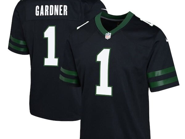 Ahmad Sauce Gardner New York Jets Nike Youth Alternate Game Jersey - Legacy Black/Green/White