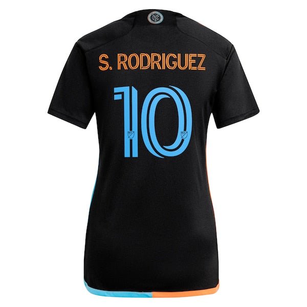 Santiago Rodríguez New York City FC adidas Women's 2024 24/7 Kit Replica Player Jersey – Black
