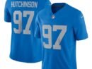 Aidan Hutchinson Detroit Lions Nike Vapor F.U.S.E. Alternate Limited Jersey - Blue