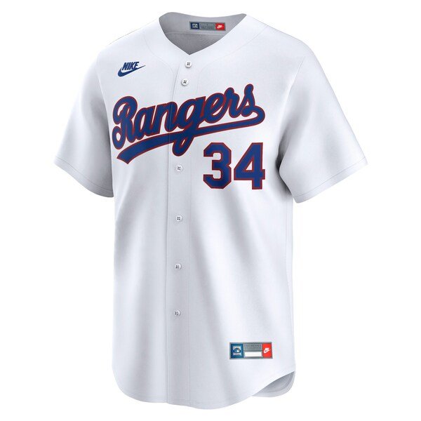 Nolan Ryan Texas Rangers Nike Throwback Cooperstown Collection Limited Jersey - White