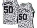 David Robinson San Antonio Spurs 1998/99 Hardwood Classics Doodle Swingman Player Jersey - White