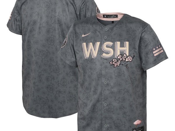 Washington Nationals Nike Preschool 2022 City Connect Replica Jersey - Gray