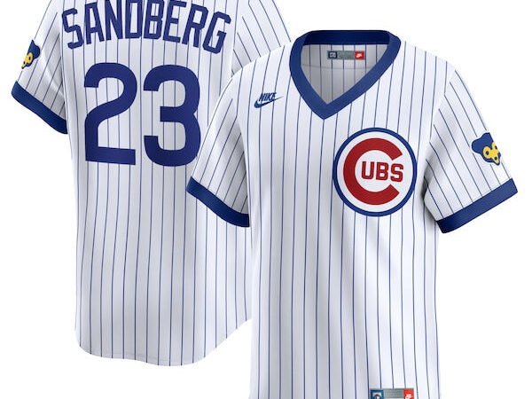 Ryne Sandberg Chicago Cubs Nike Throwback Cooperstown Collection Limited Jersey - White