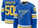 Jordan Binnington St. Louis Blues  Home Premium Player Jersey - Blue/White