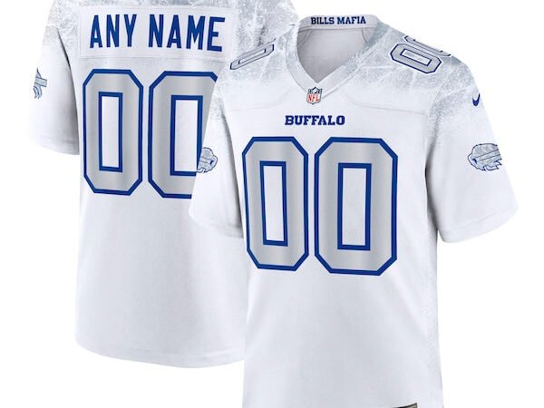Buffalo Bills Nike 2025 Rivalries Collection Custom Game Jersey - White