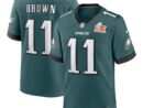 A.J. Brown Philadelphia Eagles Nike Super Bowl LIX Game Player Jersey - Midnight Green