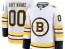 Boston Bruins  Away Premium Custom Jersey - White/Black