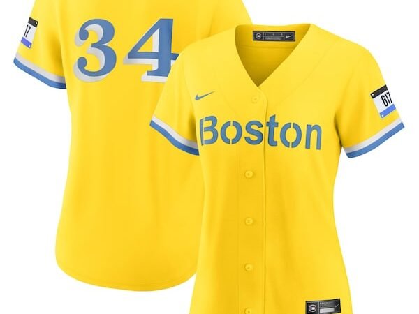 David Ortiz Boston Red Sox Nike Women's City Connect Replica Player Jersey - Gold