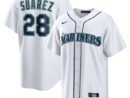Men's Seattle Mariners Eugenio Suárez Nike White Home Replica Player Jersey