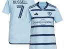 Johnny Russell Sporting Kansas City adidas Women's 2024 Hoops 4.0 Replica Player Jersey - Light Blue