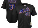 Mike Piazza New York Mets Youth Cooperstown Collection Mesh Batting Practice Jersey - Black