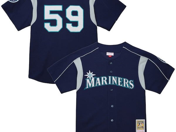 Felix Hernandez Seattle Mariners  Cooperstown Collection Batting Practice Jersey – Navy