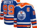 Wayne Gretzky Edmonton Oilers Captain Patch 1986/87 Blue Line Player Jersey - Youth - Royal