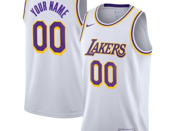 Los Angeles Lakers Nike Unisex Swingman Custom Jersey White - Association Edition