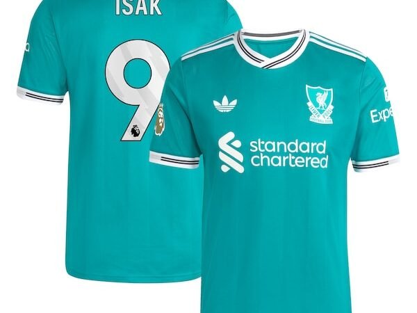 Alexander Isak Liverpool adidas 2025/26 Third Authentic Player Jersey - Green