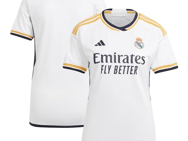 Los Merengues adidas Women's 2023/24 Home Replica Jersey - White