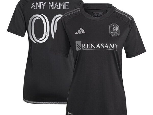 Nashville SC adidas Women's 2024 Man In Black Kit Replica Custom Jersey - Black