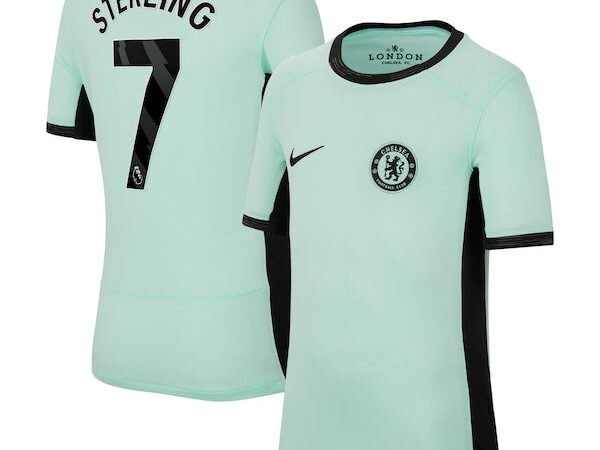 Raheem Sterling Chelsea Nike Youth 2023/24 Third Stadium Replica Player Jersey - Mint