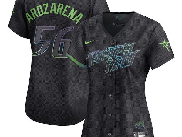 Randy Arozarena Tampa Bay Rays Nike Women's 2024 City Connect Limited Player Jersey - Charcoal