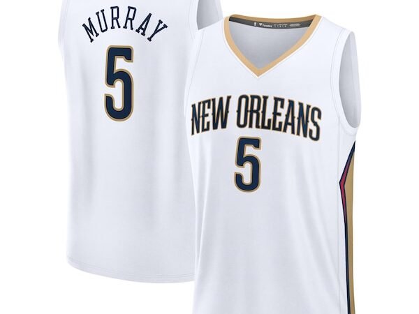 Dejounte Murray New Orleans Pelicans  Youth Fast Break Replica Player Jersey - Association - White Edition
