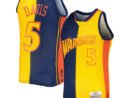 Baron Davis Golden State Warriors Hardwood Classics 2006/07 Split Swingman Jersey - Navy/Gold