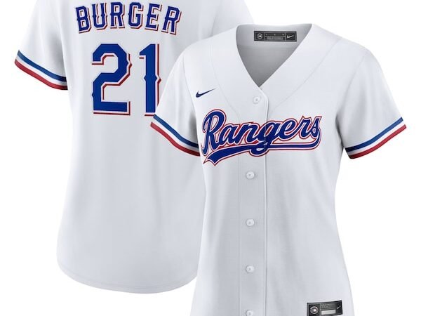 Jake Burger Texas Rangers Nike Women's Home Replica Jersey - White