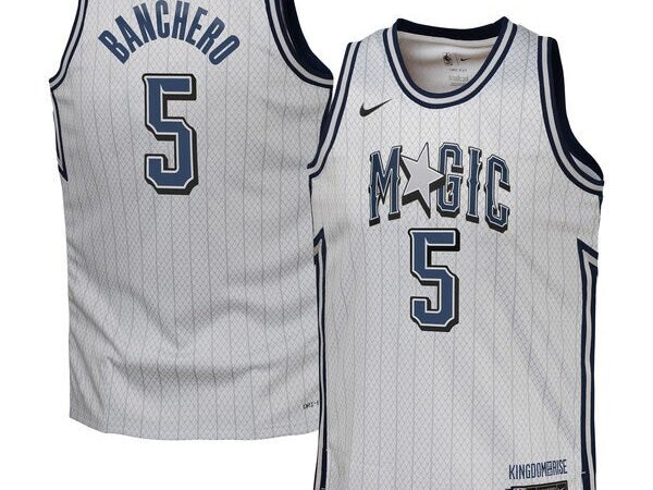 Paolo Banchero Orlando Magic Nike Youth 2024/25 Swingman Player Jersey - City Edition - Silver