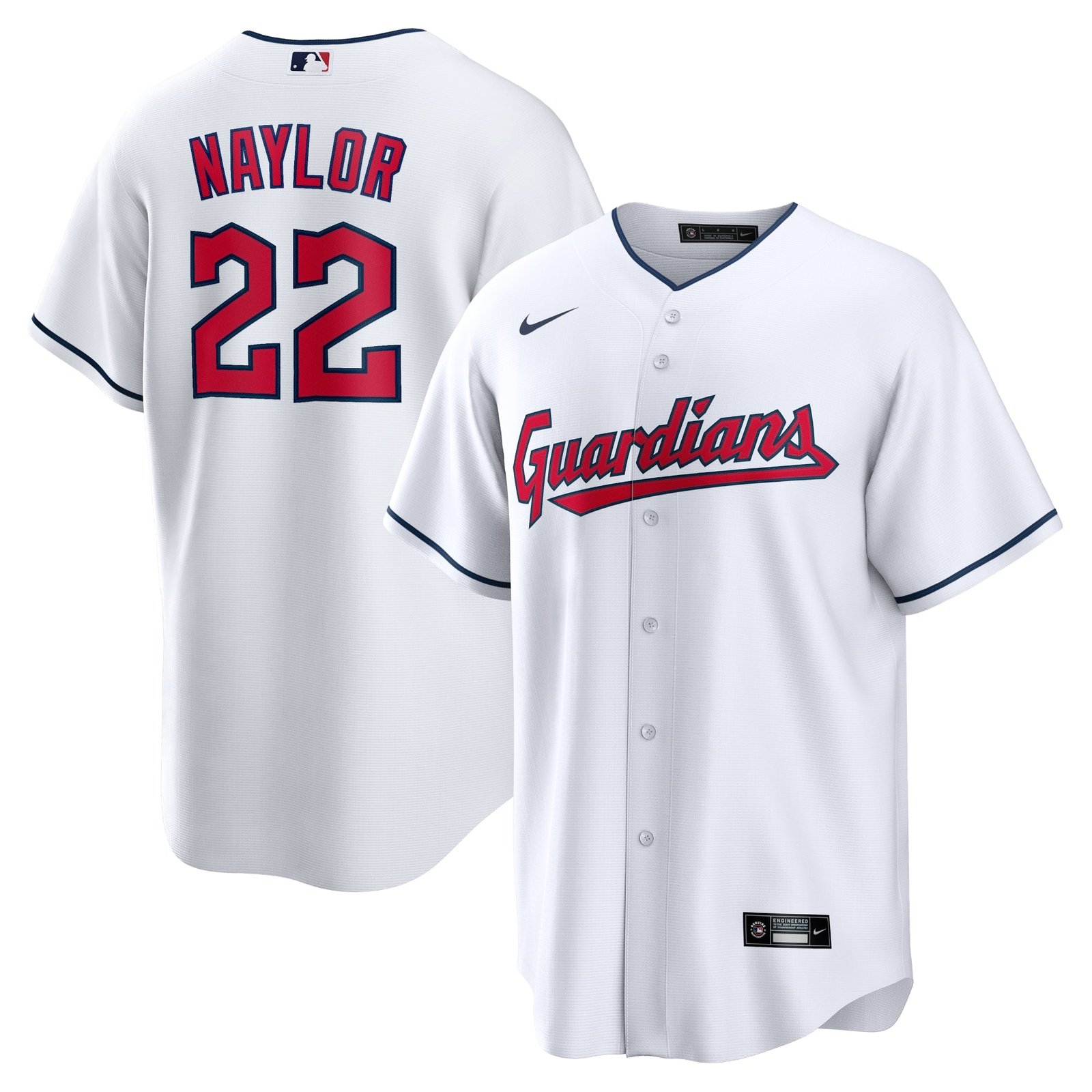Josh Naylor Cleveland Guardians Nike Alternate Replica Jersey - Navy/White