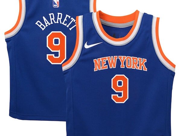 RJ Barrett New York Knicks Nike Preschool Swingman Player Jersey - Icon Edition - Blue