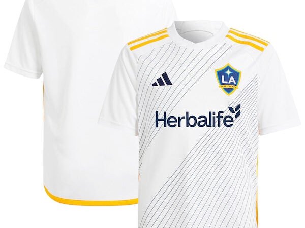 LA Galaxy adidas Youth 2024 Angeleno Kit Replica Jersey - White