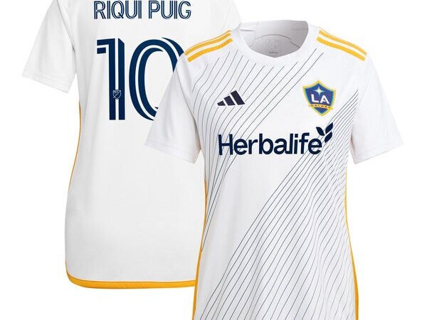 Riqui Puig LA Galaxy adidas Women's 2024 Angeleno Kit Replica Player Jersey - White/Green