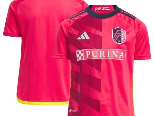 St. Louis City SC adidas Youth 2024 CITY Kit Replica Jersey - Red