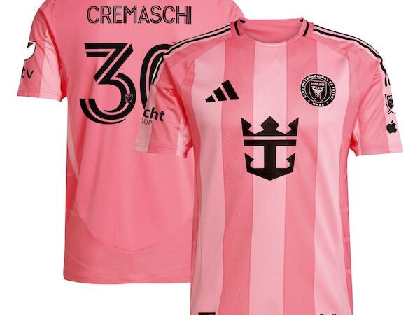 Benjamin Cremaschi Inter Miami CF adidas 2025 Euforia Authentic Player Jersey - Light Pink