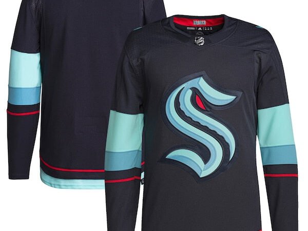 Seattle Kraken adidas Home Authentic Primegreen Jersey - Navy