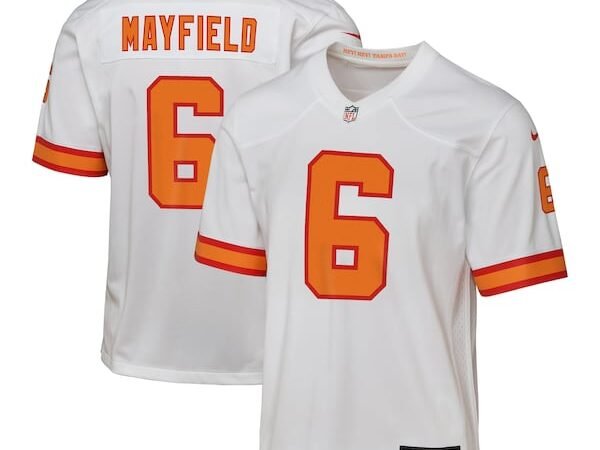 Baker Mayfield '76 Tampa Bay Buccaneers Youth  Game Jersey - White