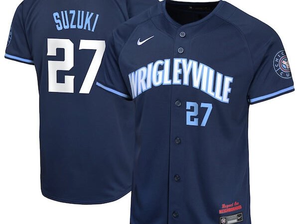 Seiya Suzuki Chicago Cubs Nike Youth City Connect Limited Player Jersey - Navy