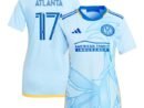 #17 Atlanta United FC adidas Women's 2024 The Resurgens Kit Replica Player Jersey - Light Blue