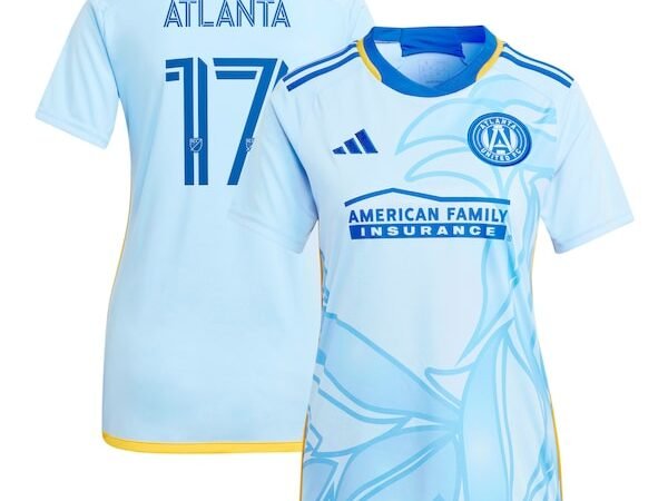 #17 Atlanta United FC adidas Women's 2024 The Resurgens Kit Replica Player Jersey - Light Blue