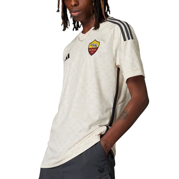AS Roma adidas 2023/24 Away Replica Jersey - Cream