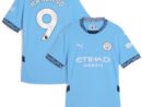 Erling Haaland Manchester City Puma Women's 2024/25 Home Replica Player Jersey - Light Blue