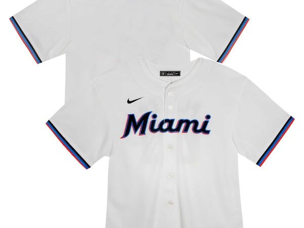 Miami Marlins Nike Youth Home Game Jersey - White