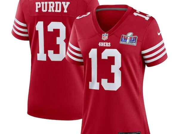 Brock Purdy San Francisco 49ers Nike Women's Super Bowl LVIII Game Jersey - Scarlet