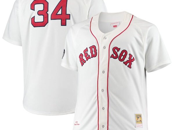 David Ortiz Boston Red Sox Big & Tall Home Authentic Player Jersey - White