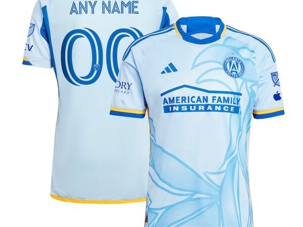 Atlanta United FC adidas 2024 The Resurgens Kit Authentic Custom Jersey - Light Blue