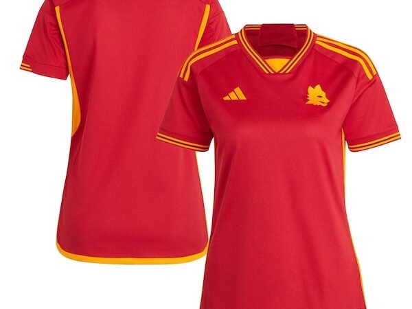 AS Roma adidas Women's 2023/24 Home Replica Jersey - Red