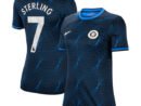 Raheem Sterling Chelsea Nike Women's 2023/24 Away Stadium Replica Player Jersey - Navy/Blue