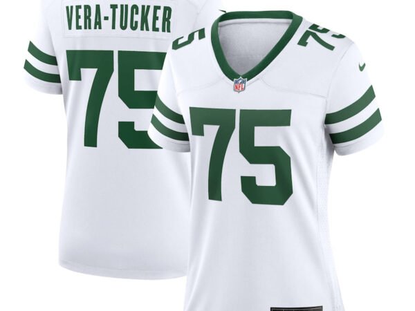 Alijah Vera-Tucker New York Jets Nike Women's Legacy Player Game Jersey - White