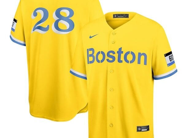 J.D. Martinez Boston Red Sox Nike City Connect Replica Player Jersey - Gold
