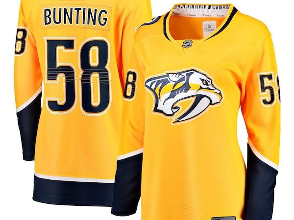 Michael Bunting Nashville Predators  Women's Home Breakaway Player Jersey - Gold